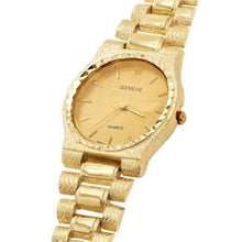 Load image into Gallery viewer, Men&#39;s Watch 10k Yellow Gold Watch Link Wrist Band with Geneve Diamond Watch 8.5-9&quot; 56.5 grams - Jewelry Store by Erik Rayo
