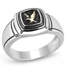 Load image into Gallery viewer, Mens Silver Black Gold Eagle Rings Stainless Steel Anillo Aguila Compromiso Regalo Para Hombre Acero Inoxidable - Jewelry Store by Erik Rayo

