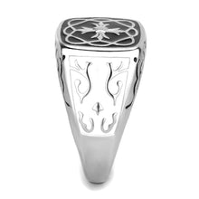 Load image into Gallery viewer, Mens Silver Cross Stainless Steel Anillo Cruz Compromiso Regalo Para Hombre Acero Inoxidable - Jewelry Store by Erik Rayo
