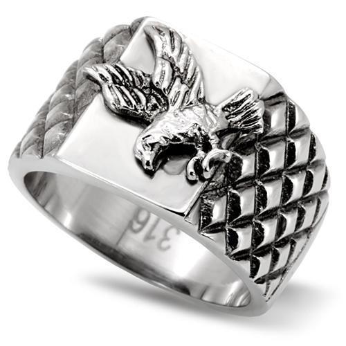 Mens Silver Fish Ring Anillo Para Hombre y Ninos Kids 316L Stainless Steel Ring Vicenza - Jewelry Store by Erik Rayo