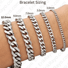 Load image into Gallery viewer, Minnesota Vikings Bracelet Silver Stainless Steel Mens and Womens Curb Link Chain Football Gift - ErikRayo.com
