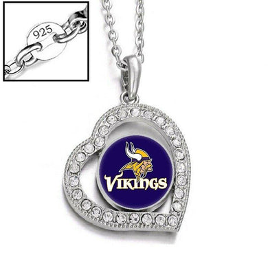 Minnesota Vikings Necklace Womens 925 Sterling Silver Link Chain Necklace D19 - ErikRayo.com