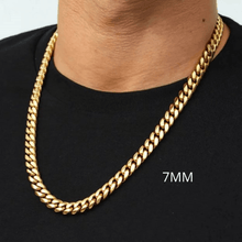 Load image into Gallery viewer, Necklace for Men and Women Stainless Steel Cuban Curb Chain Gold - Jewelry Store by Erik Rayo
