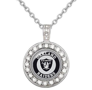 Oakland Raiders Necklace Mens Womens 925 Sterling Silver Necklace Football D18 - ErikRayo.com