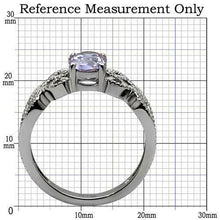 Load image into Gallery viewer, Oval Cut Purple Lavender Stainless Steel Solitaire Amethyst AAA CZ Ring - ErikRayo.com
