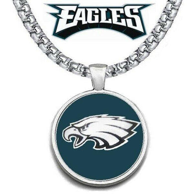 Philadelphia Eagles Jewelry Necklace Mens Womens Stainless Steel Chain Football NFL Team - ErikRayo.com