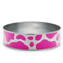 Load image into Gallery viewer, Pink Cow Print Silver Womens Ring Stainless Steel Anillo Plata Para Mujer Acero Inoxidable - Jewelry Store by Erik Rayo
