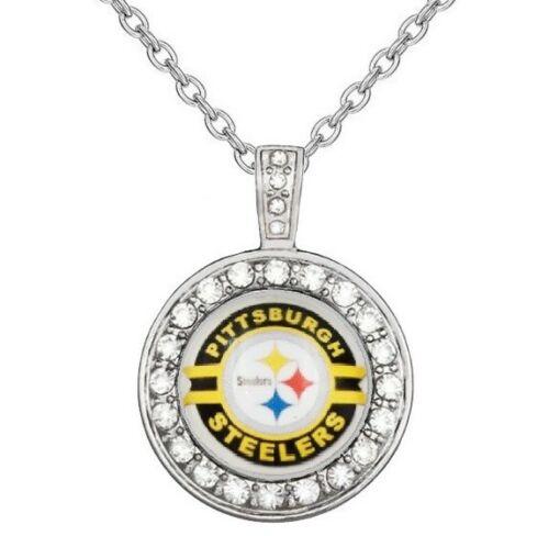 Pittsburgh Steelers Necklace Mens Womens 925 Sterling Silver Necklace Gift D18 - ErikRayo.com