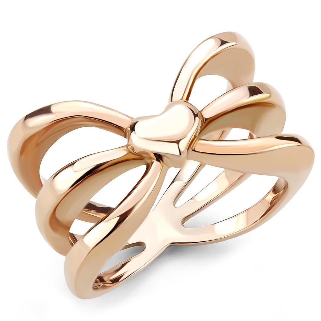Rose Gold Womens Ring Anillo Para Mujer y Ninos Unisex Kids 316L Stainless Steel Ring Agen - Jewelry Store by Erik Rayo