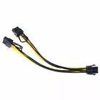 Load image into Gallery viewer, PCI-E 6-pin to 2x 6+2-pin (6-pin/8-pin) Power Splitter Cable PCIE PCI Express US
