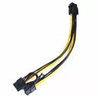 Load image into Gallery viewer, PCI-E 6-pin to 2x 6+2-pin (6-pin/8-pin) Power Splitter Cable PCIE PCI Express US
