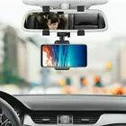 Load image into Gallery viewer, Universal 360 Rotation Car Rear View Mirror Mount Stand GPS Cell Phone Holder US
