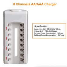 Load image into Gallery viewer, 8 Slot Battery Charger For Ni-MH Ni-CD AA AAA Rechargeable Batteries Fast Charge
