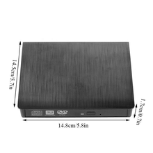 Load image into Gallery viewer, Slim External CD DVD RW Drive USB 3.0 Writer Burner Player Black For Laptop PC
