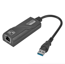 Load image into Gallery viewer, USB 3.0 Gigabit Ethernet LAN RJ45 1000Mbps Network Adapter For Windows PC Mac
