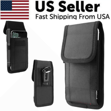 Load image into Gallery viewer, Vertical Cell Phone Holster Pouch Wallet Case With Belt Clip For iPhone Samsung
