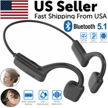 Load image into Gallery viewer, Bone Conduction Headphones Bluetooth 5.1 Wireless Earbuds Outdoor Sport Headset
