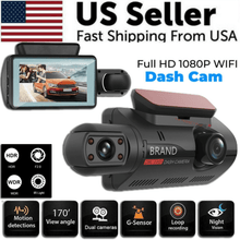 Load image into Gallery viewer, 1080P Dual Lens Car DVR Dash Cam Video Recorder G-Sensor Front And Inside Camera
