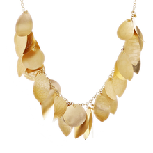 Load image into Gallery viewer, Italian 14k Yellow Gold Round &amp; Leaves Charm Necklace 17&quot; 12 grams
