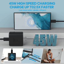 Load image into Gallery viewer, 45W USB-C Super Fast Wall Charger + 6FT Cable For Samsung Galaxy S20 S21 S22 S23
