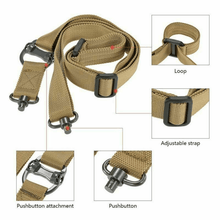 Load image into Gallery viewer, Retro Tactical Adjust Quick Detach QD 1 2 Point Multi Mission 1.2&quot; Rifle Sling
