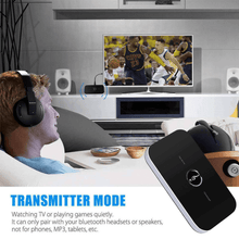 Load image into Gallery viewer, Bluetooth 5.0 Transmitter Receiver 2 IN 1 Wireless Audio 3.5mm Jack Aux Adapter
