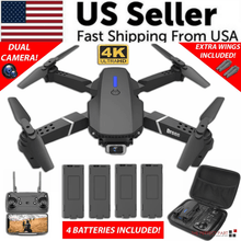 Load image into Gallery viewer, 2024 New RC Drone With 4K HD Dual Camera WiFi FPV Foldable Quadcopter +4 Battery
