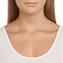 Load image into Gallery viewer, 14k Rose Gold 0.30ctw Diamond Journey Anniversary Linear Pendant Necklace
