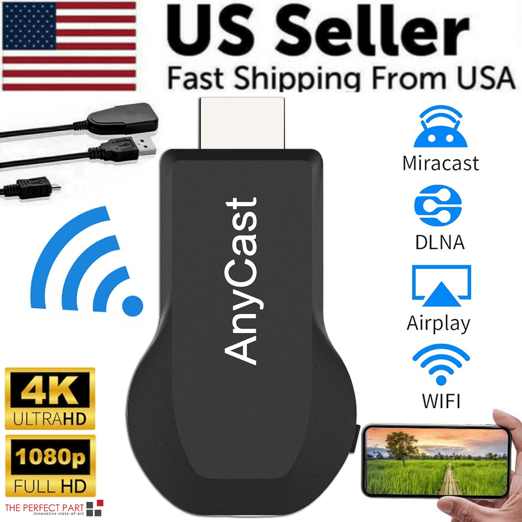 4K WiFi HDMI Anycast Miracast Airplay TV Wireless Display DLNA Dongle Adapter