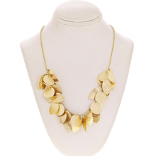 Load image into Gallery viewer, Italian 14k Yellow Gold Round &amp; Leaves Charm Necklace 17&quot; 12 grams
