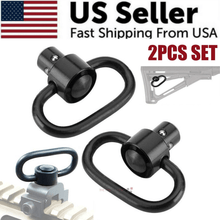 Load image into Gallery viewer, 2PCS Heavy Duty Flush Push Button Quick Detach 1.25&quot; Rifle QD Sling Swivel Mount
