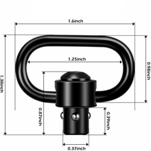 Load image into Gallery viewer, 2PCS Heavy Duty Flush Push Button Quick Detach 1.25&quot; Rifle QD Sling Swivel Mount
