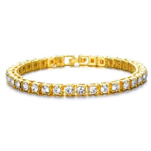 Load image into Gallery viewer, 925 Sterling Silver Tennis Bracelets Gold / Silver for Men Women and Kids
