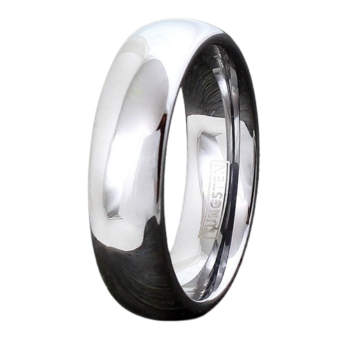 Mens Wedding Band Rings for Men Wedding Rings for Womens / Mens Rings 6mm Silver Polished Classic