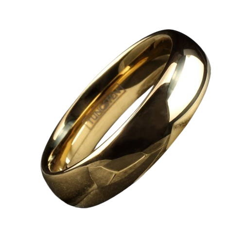 Mens Wedding Band Rings for Men Wedding Rings for Womens / Mens Rings 4mm Gold Polished Classic