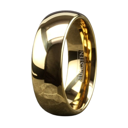 Mens Wedding Band Rings for Men Wedding Rings for Womens / Mens Rings Gold Polished Classic