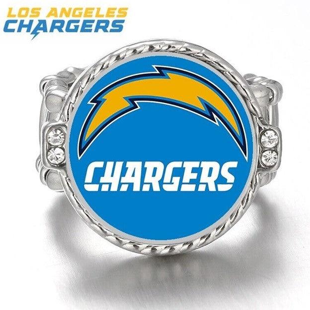 San Diego Chargers Ring Adjustable Jewelry Silver Plated Mens Womens Chain Football NFL Team - One Size Fits All - ErikRayo.com