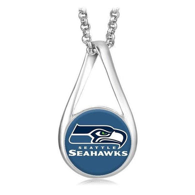 Seattle Seahawks Jewelry Necklace Womens Mens Kids 925 Sterling Silver Chain Football NFL Team - ErikRayo.com