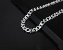 Load image into Gallery viewer, Silver Cuban Curb Chain Necklace for Men and Women Stainless Steel - Jewelry Store by Erik Rayo
