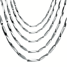 Load image into Gallery viewer, Silver Necklace for Men Women Kids Double Sided Fate Arrow Stainless Steel Chain - Jewelry Store by Erik Rayo
