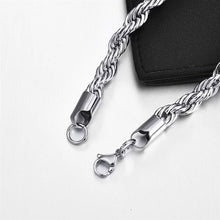 Load image into Gallery viewer, Silver Rope Chain Necklace for Men Women and Kids Stainless Steel - Jewelry Store by Erik Rayo
