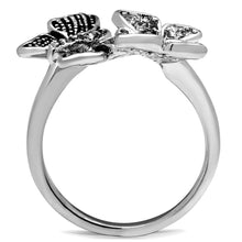 Load image into Gallery viewer, Silver Womens Butterflies Ring Anillo Para Mujer y Ninos Unisex Kids 316L Stainless Steel Ring Sofia - Jewelry Store by Erik Rayo
