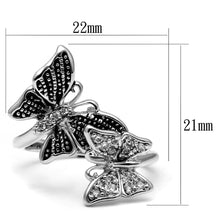 Load image into Gallery viewer, Silver Womens Butterflies Ring Anillo Para Mujer Stainless Steel Ring Sofia - Jewelry Store by Erik Rayo
