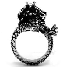 Load image into Gallery viewer, Silver Womens Dragon Ring Anillo Para Mujer Stainless Steel Ring - Jewelry Store by Erik Rayo
