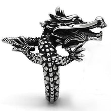 Load image into Gallery viewer, Silver Womens Dragon Ring Anillo Para Mujer Stainless Steel Ring - Jewelry Store by Erik Rayo
