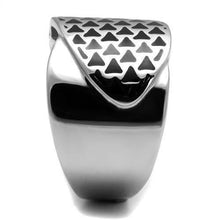 Load image into Gallery viewer, Silver Womens Ring Anillo Para Mujer y Ninos Unisex Kids 316L Stainless Steel Ring with Epoxy Treviso - Jewelry Store by Erik Rayo
