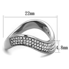 Load image into Gallery viewer, Silver Womens Ring Anillo Para Mujer y Ninos Unisex Kids 316L Stainless Steel Ring with Top Grade Crystal Capua - Jewelry Store by Erik Rayo
