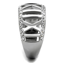 Load image into Gallery viewer, Silver Womens Ring Anillo Para Mujer y Ninos Unisex Kids 316L Stainless Steel Ring with Top Grade Crystal Eboli - Jewelry Store by Erik Rayo
