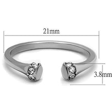 Load image into Gallery viewer, Silver Womens Ring Anillo Para Mujer y Ninos Unisex Kids 316L Stainless Steel Ring with Top Grade Crystal Lanciano - Jewelry Store by Erik Rayo
