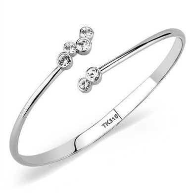Silver Womens Ring Anillo Para Mujer y Ninos Unisex Kids Stainless Steel Bangle with Top Grade Crystal Chieti - Jewelry Store by Erik Rayo